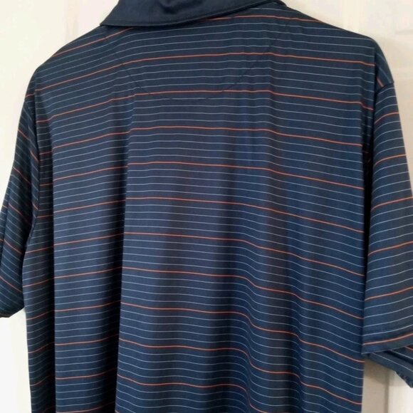 NFL Team Apparel- Denver Broncos Polo Shirt Men’s XL Striped 100% Polyester - Picture 7 of 7